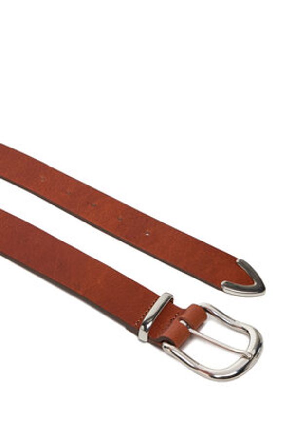 Jack & Jones Pasek Męski Jacwestern 12277530 Brązowy. Kolor: brązowy. Materiał: skóra