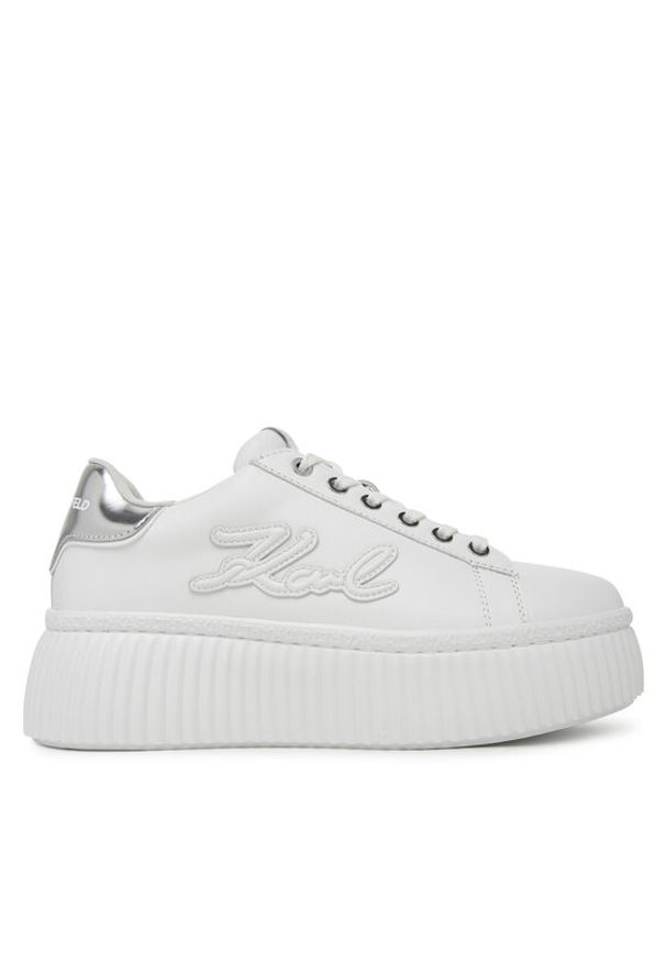 Karl Lagerfeld - KARL LAGERFELD Sneakersy KL42311A Biały. Kolor: biały. Materiał: skóra