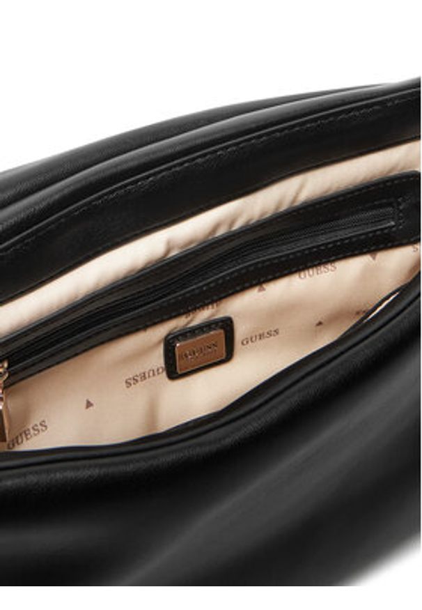 Guess Torebka Sunetra HWNG75 34210 Czarny. Kolor: czarny. Materiał: skórzane