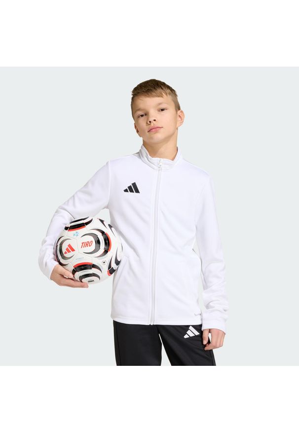 Adidas - Bluza dresowa Entrada 26 Kids. Kolor: czarny, wielokolorowy, biały. Materiał: dresówka. Technologia: ClimaCool (Adidas). Sport: piłka nożna