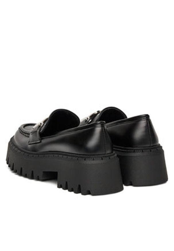 DeeZee Loafersy 25365-7 Czarny. Kolor: czarny. Materiał: skóra