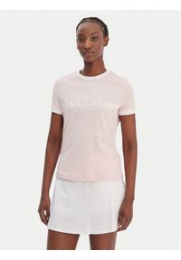 Guess T-Shirt V6GI08 K2975 Różowy Regular Fit. Kolor: różowy. Materiał: bawełna #1