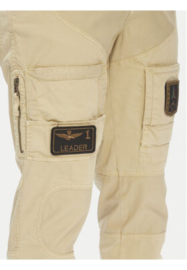 Aeronautica Militare Spodnie materiałowe 251PA1387CT1493 Beżowy Regular Fit. Kolor: beżowy. Materiał: bawełna