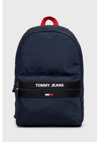 Tommy Jeans Plecak męski kolor granatowy duży z aplikacją. Kolor: niebieski. Materiał: poliester. Wzór: aplikacja #1