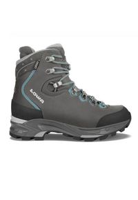 Buty trekkingowe damskie Lowa Mauria Gtx WS. Wysokość cholewki: za kostkę. Zapięcie: sznurówki. Kolor: szary. Materiał: materiał, skóra. Szerokość cholewki: normalna