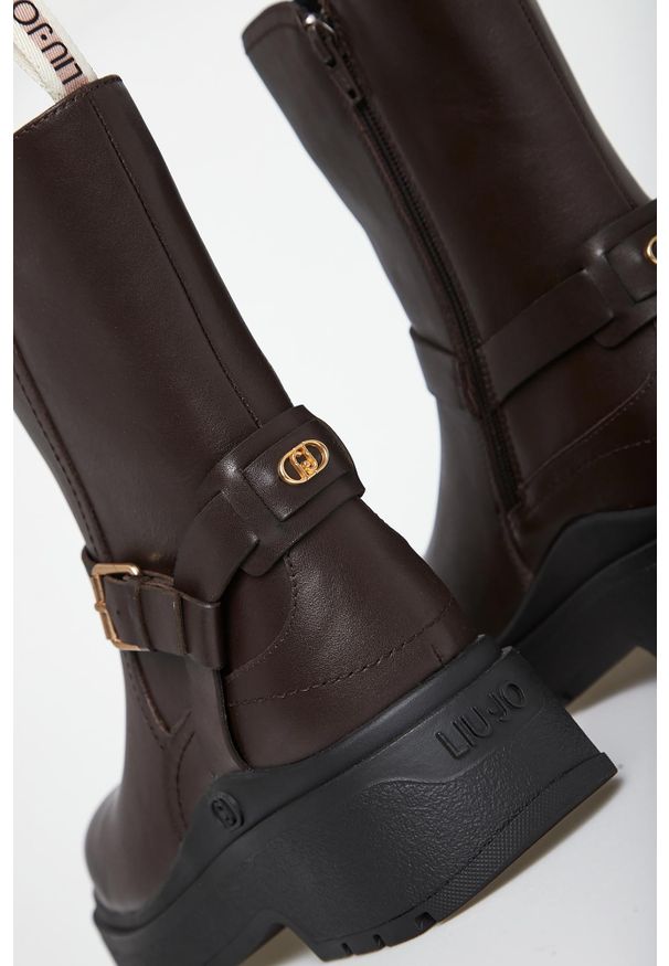 Liu Jo - Botki damskie skórzane LIU JO. Materiał: skóra