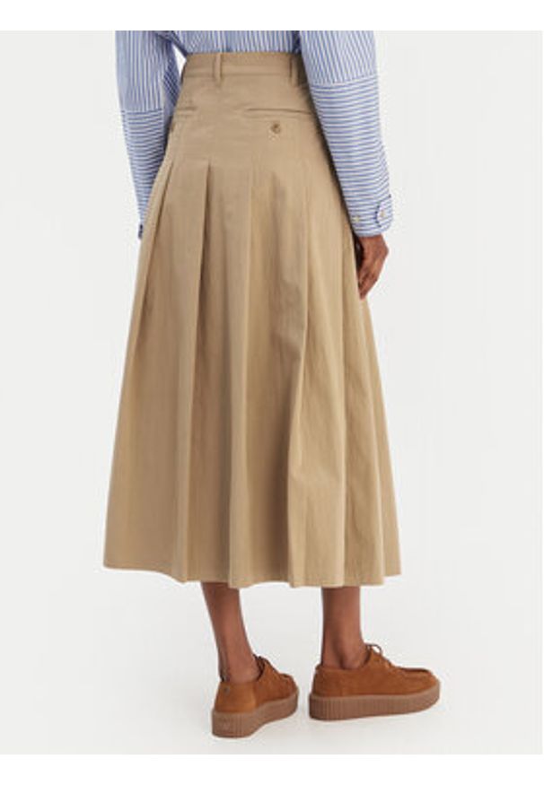 Weekend Max Mara Spódnica trapezowa Orme 2615101111 Beżowy Regular Fit. Kolor: beżowy. Materiał: bawełna