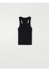 Sinsay - Top typu bokserka - czarny. Kolor: czarny #1