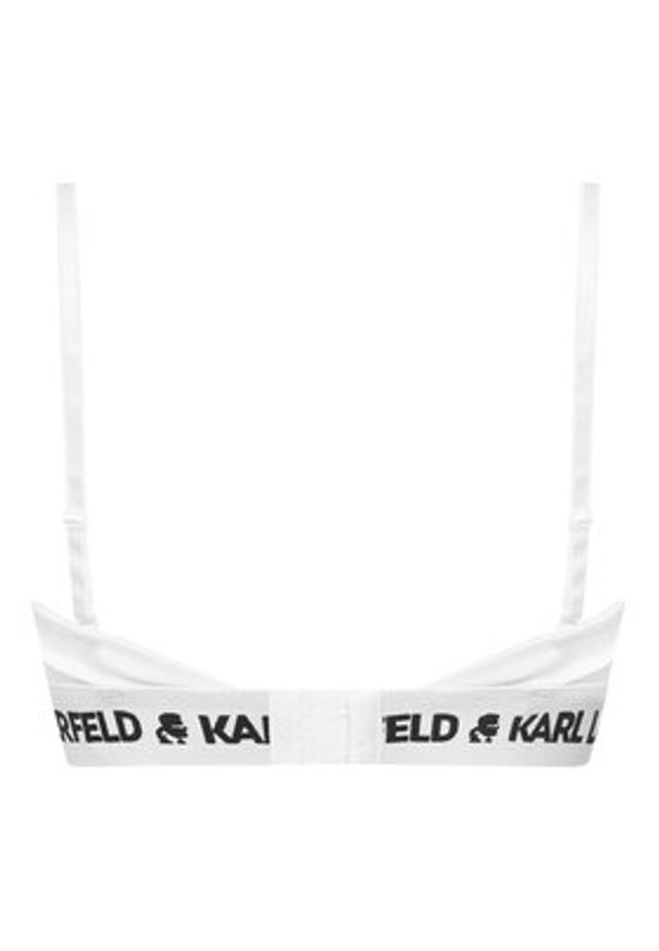 Karl Lagerfeld - KARL LAGERFELD Biustonosz braletka A1W47006 Biały. Kolor: biały. Materiał: lyocell