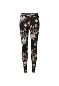 Legginsy damskie Urban Classics Soft AOP. Kolor: czarny, wielokolorowy, biały. Wzór: nadruk #1
