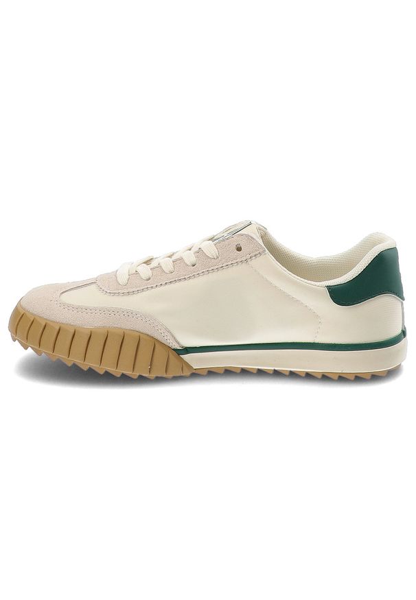 Big-Star - Beżowe Trampki Big Star Sportowe Obuwie Unisex. Okazja: na co dzień. Kolor: beżowy. Materiał: skóra ekologiczna. Sezon: wiosna. Styl: sportowy