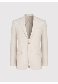 Pako Lorente - PAO LORENTE - Beżowa marynarka garniturowa z lnem. Kolor: beżowy. Materiał: len. Styl: młodzieżowy #4