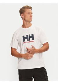 Helly Hansen T-Shirt Logo 30396 Biały Regular Fit. Kolor: biały. Materiał: bawełna