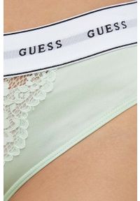 Guess stringi kolor zielony z koronki. Kolor: zielony. Materiał: koronka. Wzór: koronka #3
