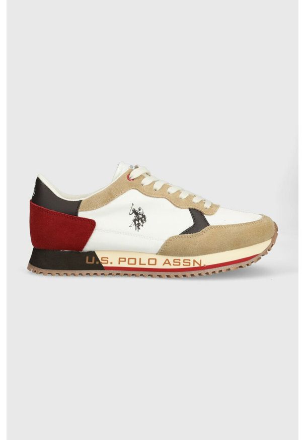 U.S. Polo Assn. sneakersy CLEEF kolor brązowy. Zapięcie: sznurówki. Kolor: brązowy