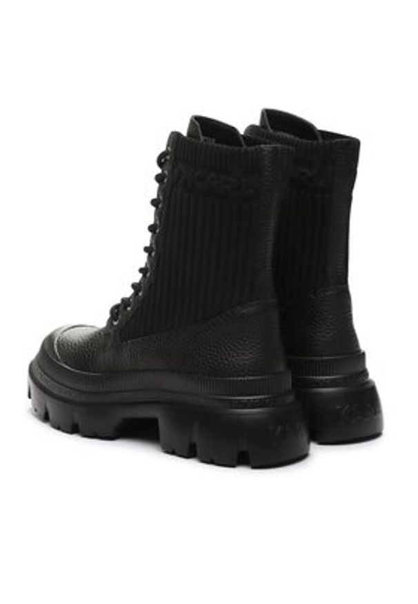 Karl Lagerfeld - KARL LAGERFELD Trapery KL43573 Czarny. Kolor: czarny. Materiał: materiał