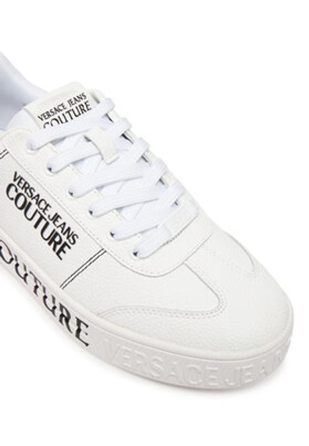 Versace Jeans Couture Sneakersy 79YA3SK6 Biały. Kolor: biały. Materiał: skóra