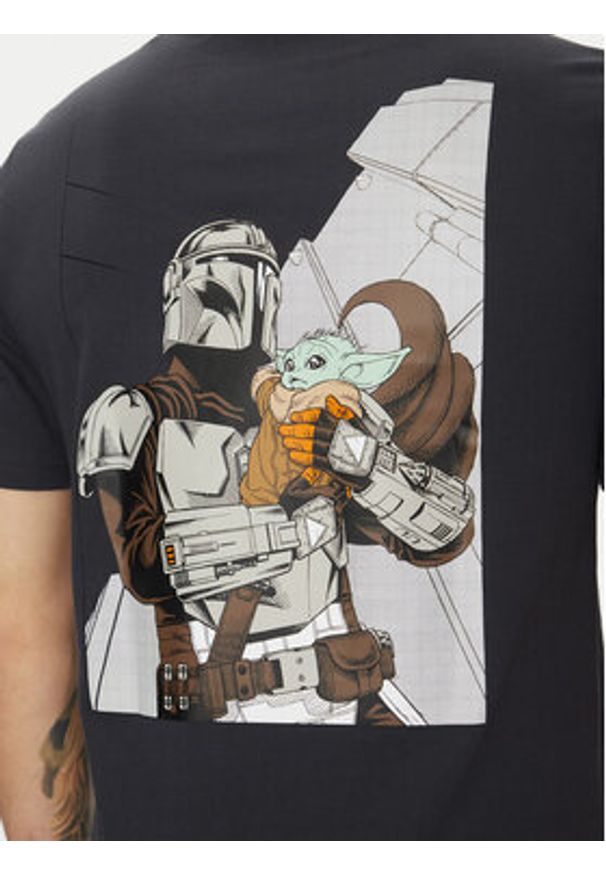 Adidas - adidas T-Shirt Star Wars The Mandalorian™ JI5716 Szary Regular Fit. Kolor: szary. Materiał: bawełna. Wzór: motyw z bajki