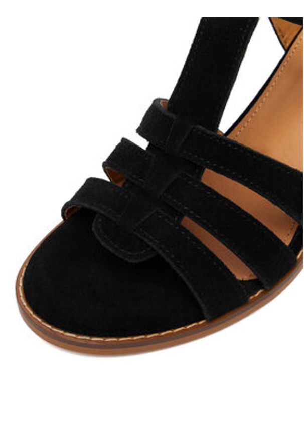 Lasocki Sandały CEO-25F531-4 Czarny. Kolor: czarny. Materiał: skóra, zamsz