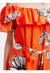 Desigual Sukienka letnia Georgeo 24SWVW02 Pomarańczowy Regular Fit. Kolor: pomarańczowy. Materiał: bawełna. Sezon: lato #4
