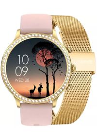 Smartwatch Gravity Złoty Pasek i Bransoleta GT5-3. Rodzaj zegarka: smartwatch. Kolor: złoty #1