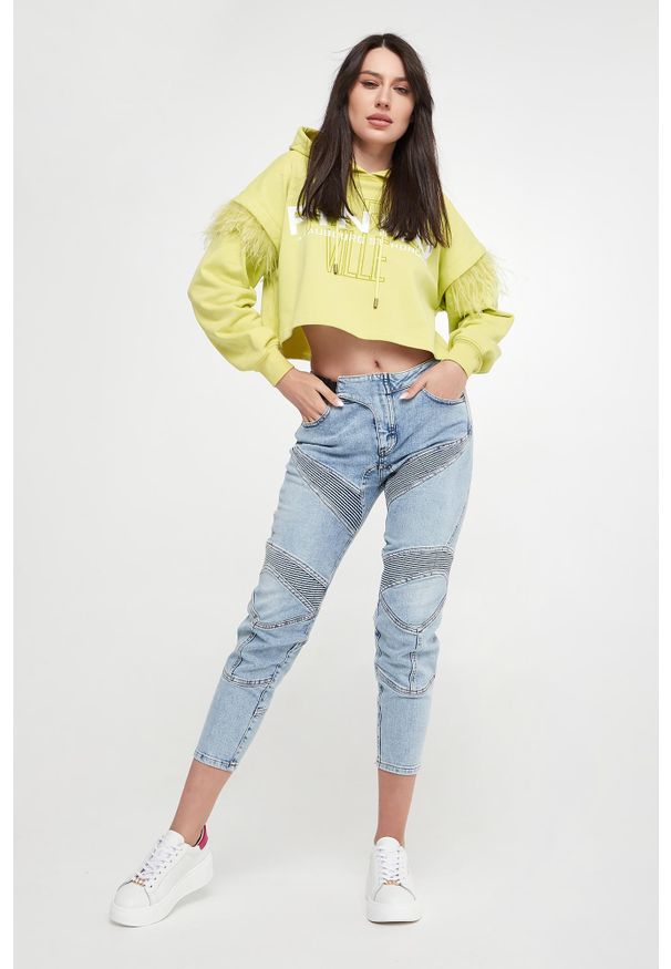 Pinko - Bluza damska z piórami Avigliana PINKO