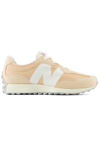 Buty dziecięce New Balance GS327LN – pomarańczowe. Okazja: na co dzień. Kolor: pomarańczowy. Materiał: guma, materiał, syntetyk. Szerokość cholewki: normalna. Sezon: lato