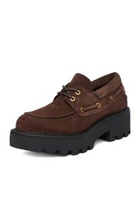Badura Loafersy EO-AZALEA-8126-25 Brązowy. Kolor: brązowy. Materiał: zamsz, skóra #8
