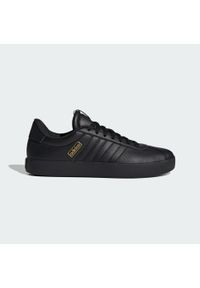 Adidas - Buty do chodzenia męskie adidas VL Court 3.0. Zapięcie: pasek. Kolor: czarny. Wzór: aplikacja. Sport: turystyka piesza
