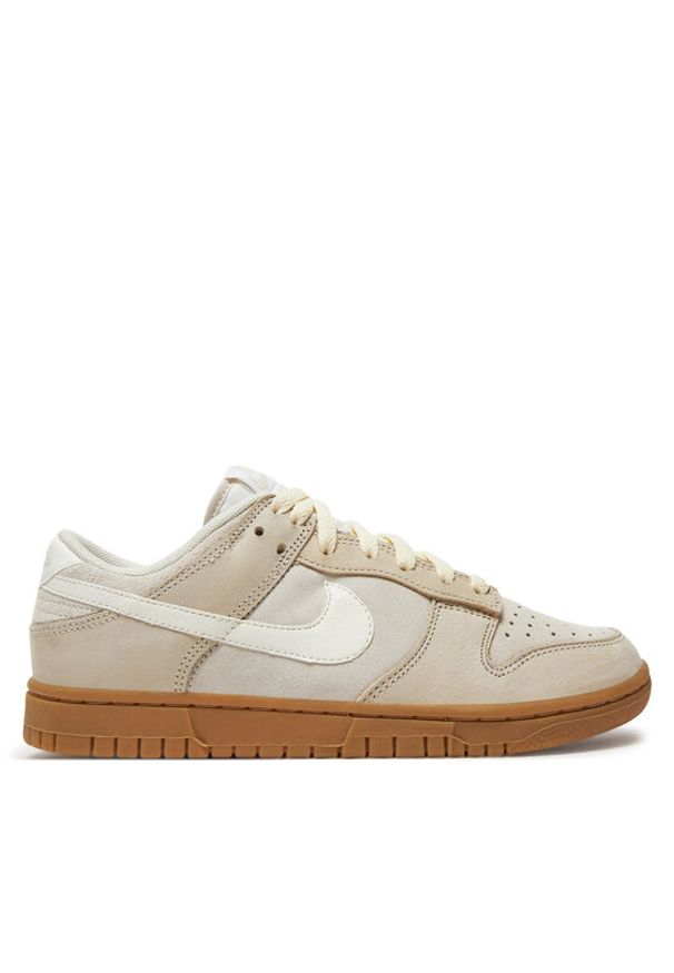 Nike Sneakersy Dunk Low Se FQ8147 104 Beżowy. Kolor: beżowy. Materiał: zamsz, skóra