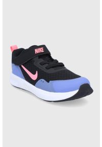 Nike Kids - Buty dziecięce WearAllDay. Nosek buta: okrągły. Zapięcie: rzepy. Kolor: czarny. Materiał: syntetyk, materiał, guma. Szerokość cholewki: normalna #4