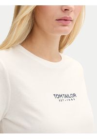 Tom Tailor T-Shirt 1045543 Biały Regular Fit. Kolor: biały. Materiał: bawełna #5