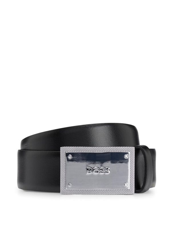 Pasek Męski BOSS. Kolor: czarny