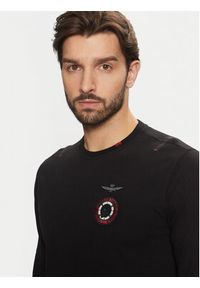 Aeronautica Militare Longsleeve 242TS2314J564 Czarny Regular Fit. Kolor: czarny. Materiał: bawełna. Długość rękawa: długi rękaw