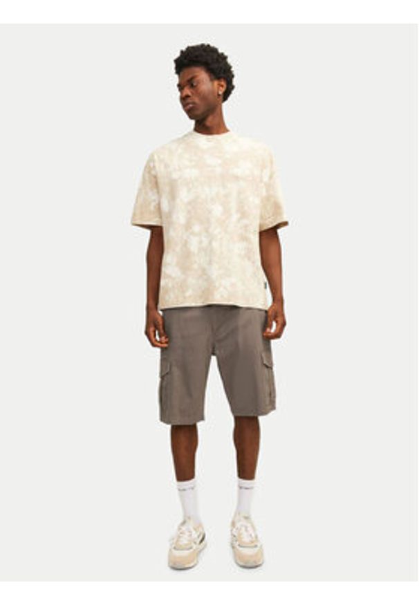 Jack & Jones - Jack&Jones Szorty materiałowe Jpstjoe 12182555 Szary Regular Fit. Kolor: szary. Materiał: bawełna