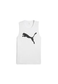 Puma - Męska koszulka bez rękawów TAD ESSENTIALS PUMA. Kolor: biały. Długość rękawa: bez rękawów. Sport: bieganie, fitness #1