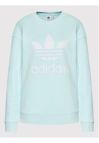 Adidas - adidas Bluza Treofil Crew HL6678 Niebieski Regular Fit. Kolor: niebieski. Materiał: bawełna #3