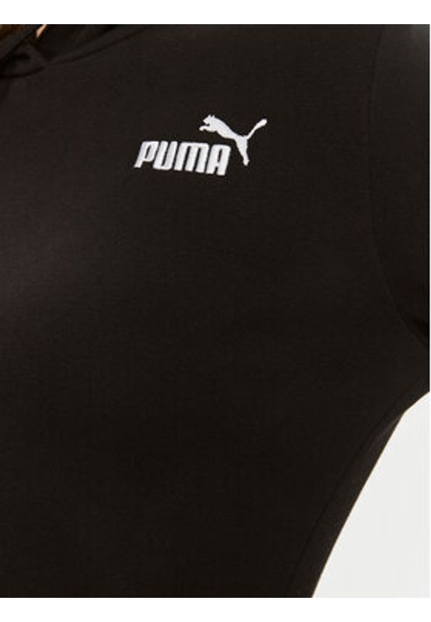 Puma Bluza Ess+ Embroidery 670004 Czarny Regular Fit. Kolor: czarny. Materiał: bawełna, syntetyk