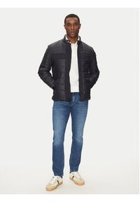 Guess Kurtka przejściowa M4YL16 WFHD0 Granatowy Regular Fit. Kolor: niebieski. Materiał: skóra #4
