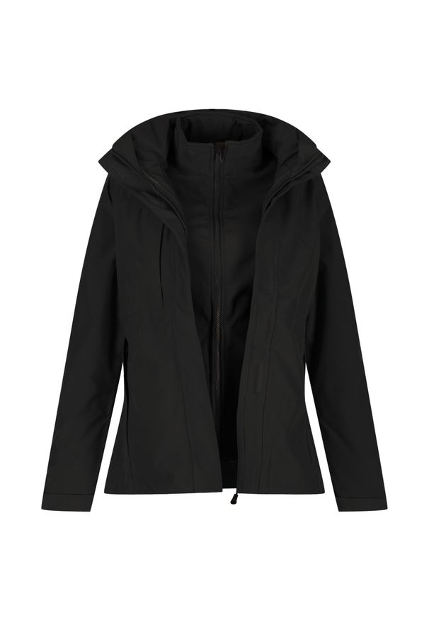 Regatta - Damska Kurtka 3 W 1 Kingsley. Kolor: czarny. Sport: turystyka piesza