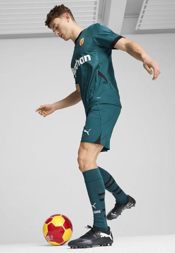 Puma - Męska koszulka wyjazdowa RC Lens 24/25 PUMA Varsity Green Black. Kolor: wielokolorowy, czarny, zielony