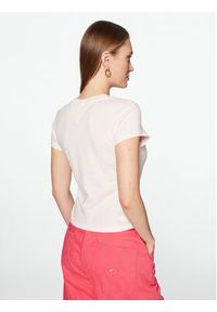 Tommy Jeans T-Shirt Essential Logo DW0DW15441 Różowy Regular Fit. Kolor: różowy. Materiał: bawełna, syntetyk #5