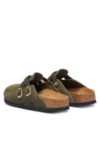 Birkenstock Klapki Blair D-Buckle 1033158 Zielony ciemny. Kolor: zielony. Materiał: zamsz, skóra #5