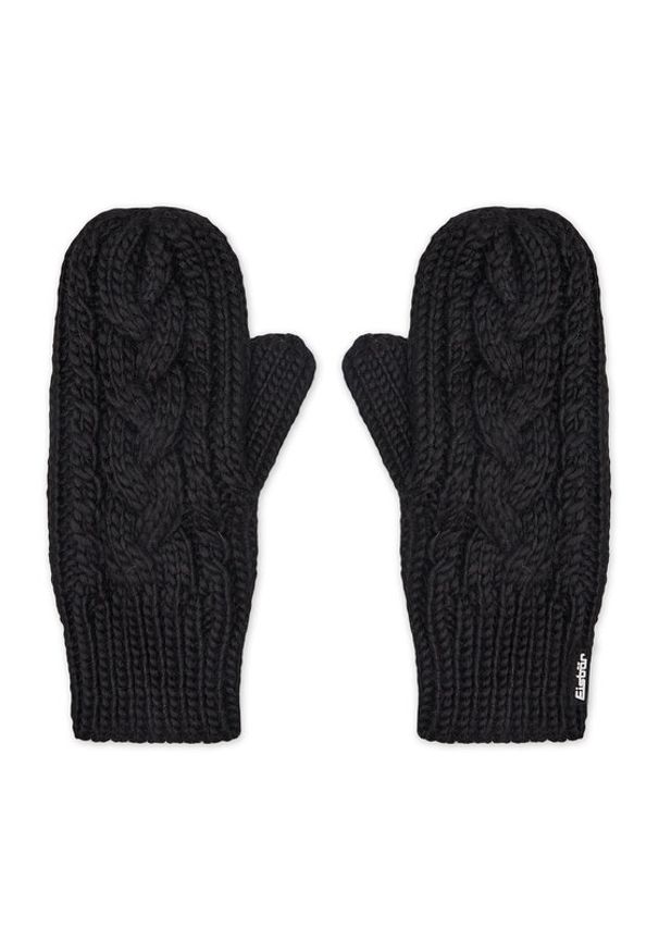 Eisbar - Eisbär Rękawiczki Damskie Afra Mittens 80135 Czarny. Kolor: czarny. Materiał: wełna, materiał