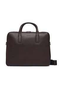 Calvin Klein Torba na laptopa Raised Commuter LV04D3157G Brązowy. Kolor: brązowy. Materiał: skóra #1