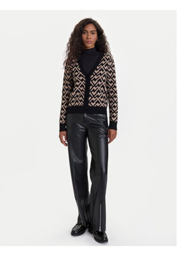 Vero Moda Kardigan Aria 10314507 Czarny Regular Fit. Kolor: czarny. Materiał: syntetyk