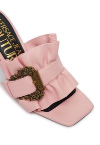 Versace Jeans Couture Klapki 78VA3S70 Różowy. Kolor: różowy. Materiał: skóra #3