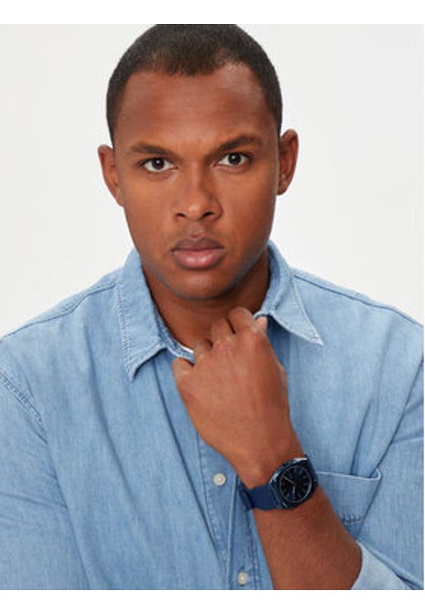 Adidas - adidas Zegarek City Tech Thin AOFH24001 Granatowy. Kolor: niebieski