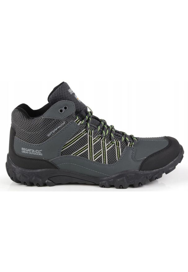 Buty trekkingowe męskie Edgepoint Mid Regatta. Kolor: czarny, szary, wielokolorowy