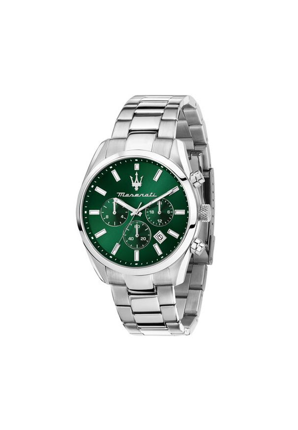 Maserati Zegarek Attrazione Chronograph R8853151011 Srebrny. Kolor: srebrny